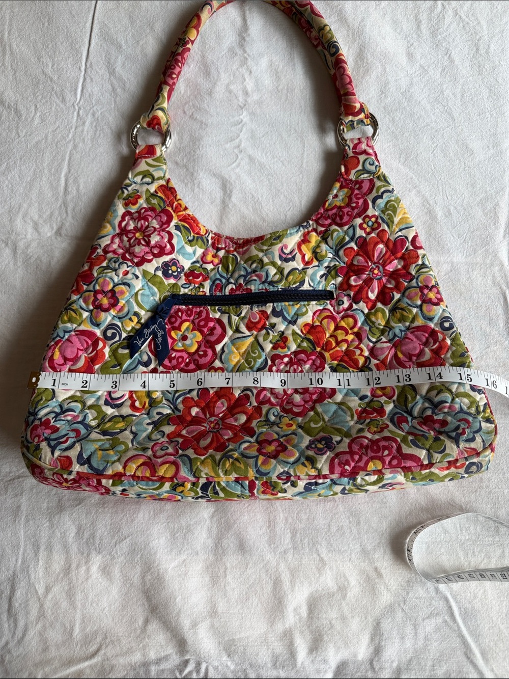 Quilted Vera Bradley Floral Shoulder Bag in Multicolor - Picture 4 of 8